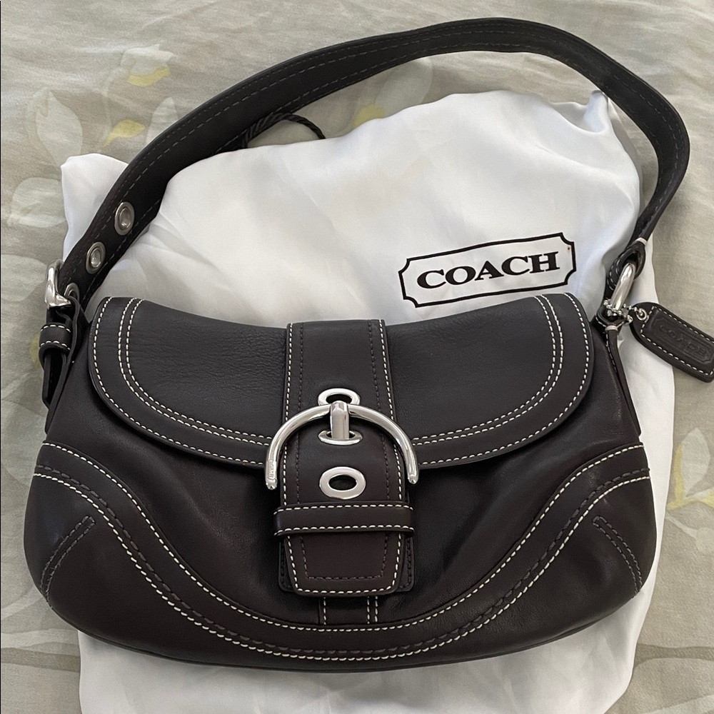Vintage Coach Soho Flap Shoulder Bag